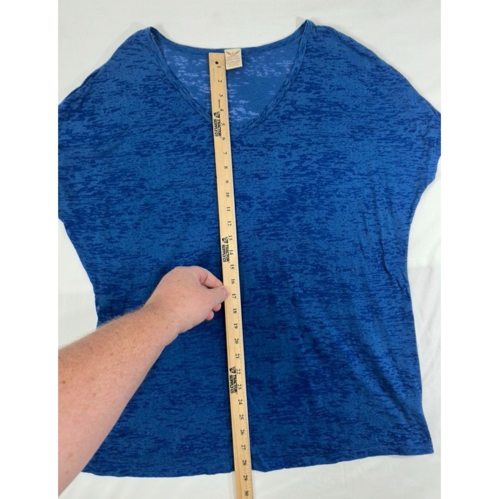 Faded Glory Women's Short Sleeve T-Shirt V-Neck Size 2XL 18w-20W - Picture 4 of 7